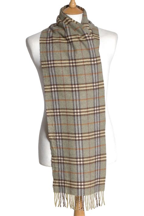 burberry green scarf|authentic burberry plaid scarf.